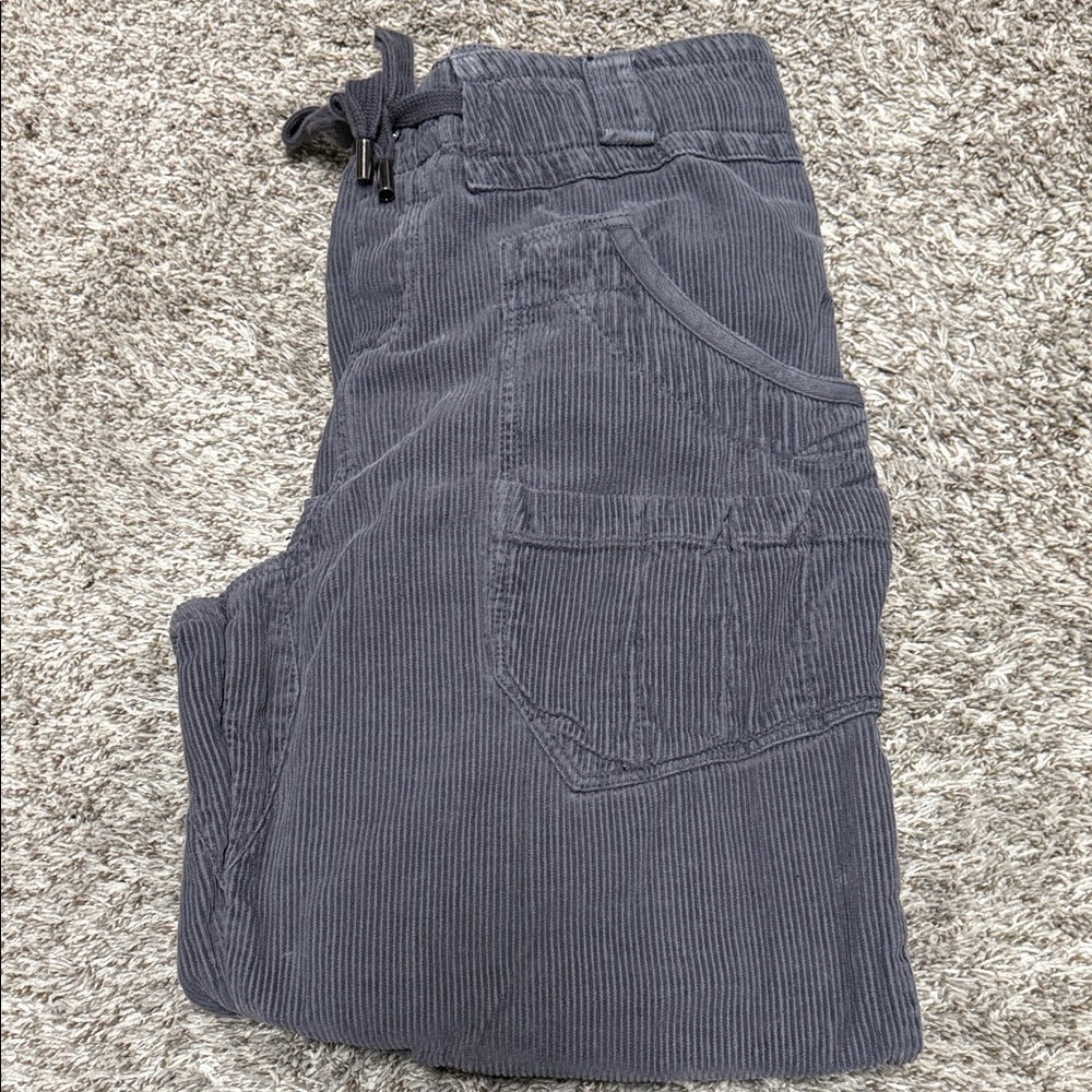 Free People Gray Corduroy cargos